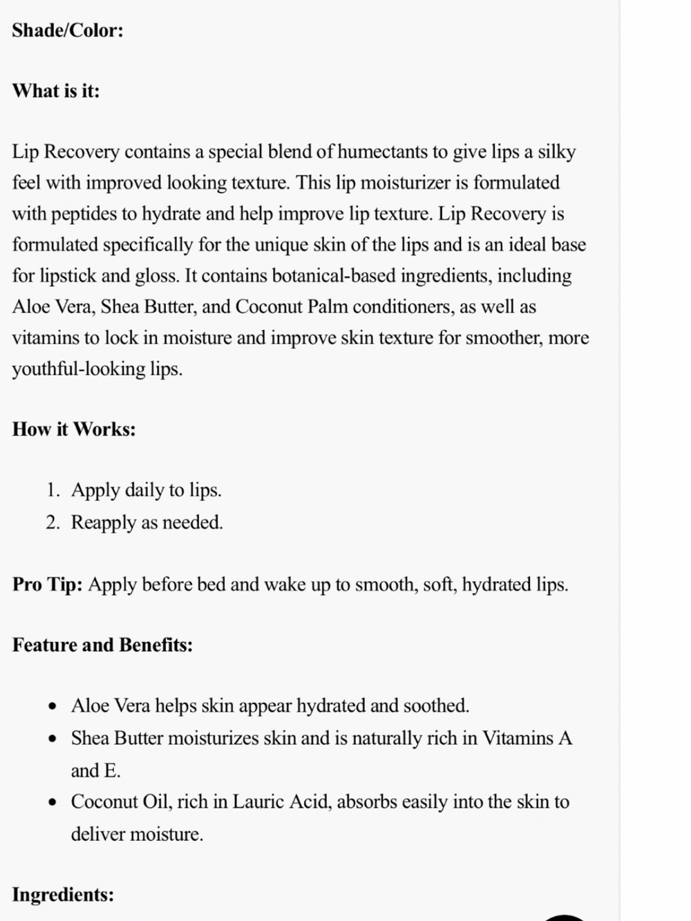 PHARMAGEL Lip Recovery Ultra Moisturizing Lip Therapy - Picture 7 of 7